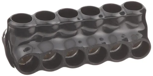 Vista 16 de Morris Productos 97643 Conector multi-cable, aislado, entrada dual, negro, 3 puertos, 250 - 6 rango de cables, 5/16" Allen Hex 3 Puertos, 250 - 6