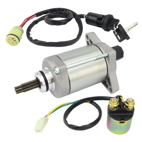 Vista 6 de Arrancador con relé e interruptor de encendido para Honda Rubicon TRX500FA 2001-2014, TRX500FGA GPS 2004-2008, TRX500FPA GPS EPS PS 2009-2014