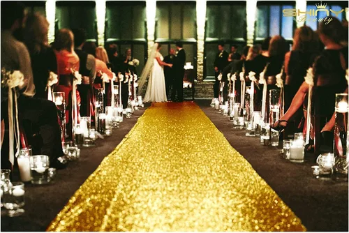 Vista 10 de ShinyBeauty Pasillo de Lentejuelas Negras Brillantes de 2 pies x 15 pies Alfombra Brillante para Bodas, Graduaciones, Fiestas, Alfombra Negra