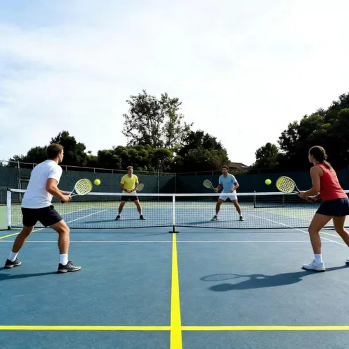 Vista 6 de ZENY Sistema de red de pickleball portátil con marco de metal y red de pickball de tamaño reglamentario de 22 pies con bolsa de transporte