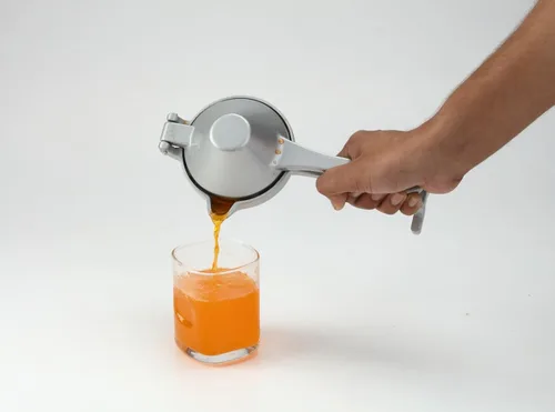 Vista 3 de Exprimidor de mano Exprimidor manual de aluminio Agarre ergonómico para la extracción eficiente de jugo de cítricos de otras frutas Duradero