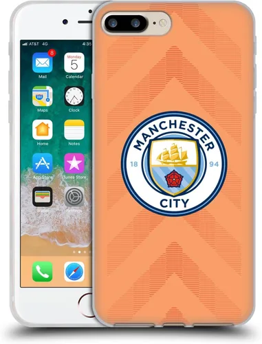 Vista 53 de Head Case Designs Funda de gel con licencia oficial del Manchester City Man City FC Away 2022/23 [protección de grado militar] compatible con Apple