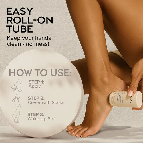 Vista 7 de ZAAINA Bálsamo para talones, crema milagrosa para pies 100% natural para alivio rápido, terapia de cuidado de pies hidratante intensiva para talones