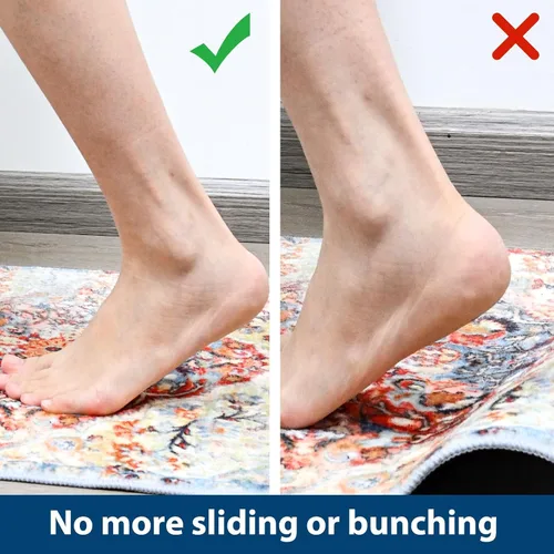 Vista 3 de Almohadillas antideslizantes para suelos de madera dura, 2 x 4 pies, para alfombras de área, tapete antideslizante para debajo de la alfombra