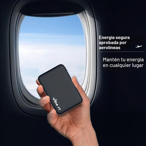 Vista 8 de Vida IT Mini cargador portátil de 5000 mAh para iPhone Samsung celular con doble salida USB, batería recargable ligera de 5 V 2.1 A para viajes