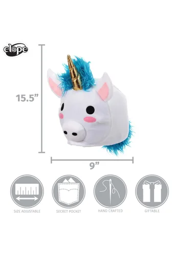 Vista 8 de Sombrero Kawaii Quirky de Unicornio para Niños Multicolor