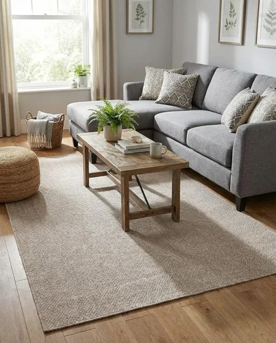 Vista 115 de Rugs.com Outdoor Solid Collection - Alfombra de pelo plano beige de 2 x 3 pulgadas, perfecta para entradas, cocinas, rincones de desayuno, piezas