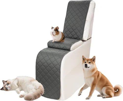 Vista 95 de Fundas impermeables para sofá reclinable seccional en forma de L, 7 piezas, antideslizantes, lavables, juego de fundas reclinables para mascotas