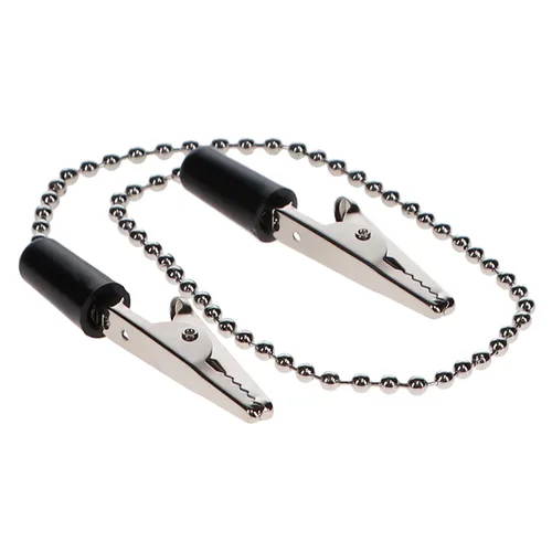 Vista 4 de 101230 Portabebero Dental Clip Cadena Metal Negro 3/Pk