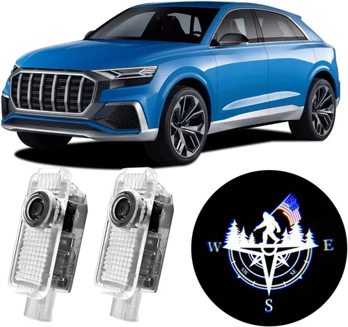 Vista 6 de 2 luces de logotipo HD para puerta de automóvil, proyector LED, luz de sombra de puerta, luz de bienvenida, emblema láser, logotipo, luces de charco