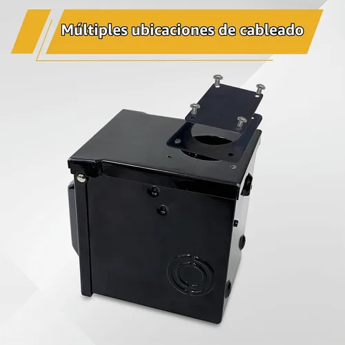 Vista 4 de RV/EV - Caja de toma de corriente de 50 amperios y 125/250 voltios, panel de alimentación cerrado con cerradura impermeable, receptáculo 14-50R