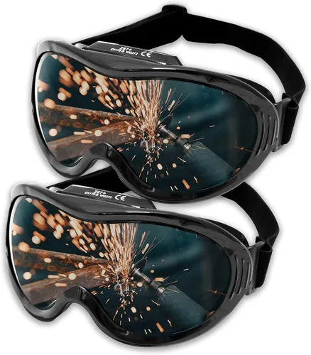 Vista 7 de KwikSafety - Charlotte, NC - Black Welding Goggles Brazing Flame Cutting Eye Protection