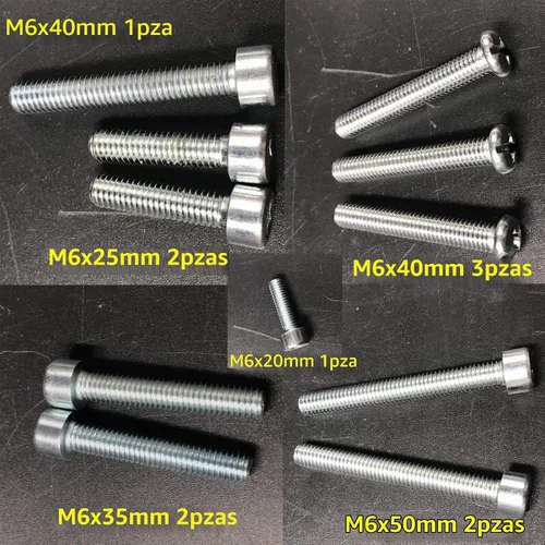 Vista 3 de Pernos del motor Studs,Juego de tornillos, motor de gas de 2 tiempos yd100/66cc/80cc, bicicleta motorizada a gas