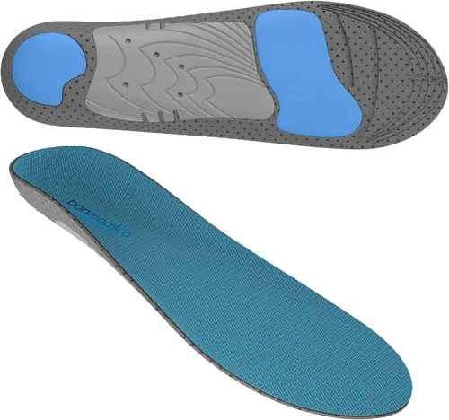 Vista 2 de bonmedico Plantillas de gel de alto rendimiento – Insertos de zapatos que absorben los golpes para hombres y mujeres, recortados para adaptarse a