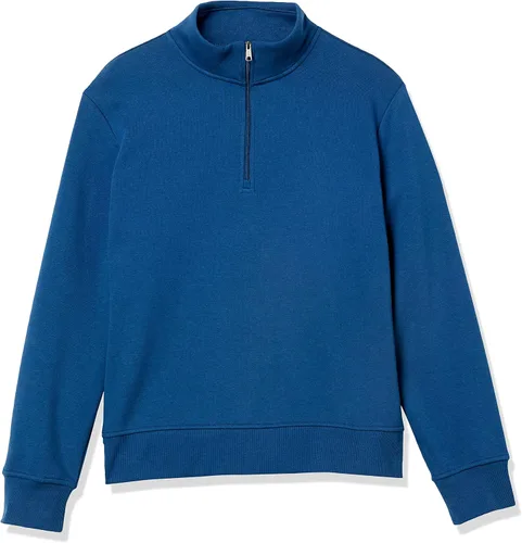 Vista 6 de Tienda Essentials - Sudadera de vellón, cuarto de cremallera y manga larga para hombre