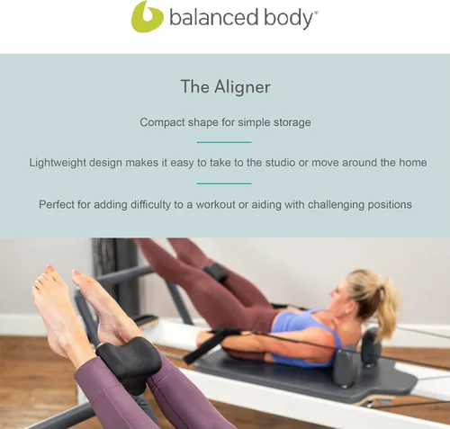Vista 6 de Balanced Body El alineador, bloque de pilates y yoga, bloque de pilates para alineación, equipo de entrenamiento de pilates para gimnasio en casa