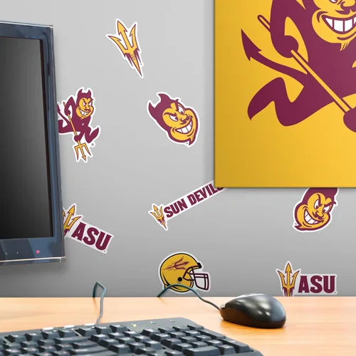 Vista 6 de Arizona State University - Paquete variado mixto de 50 calcomanías de vinilo grandes de lujo - Laptop, botella de agua, álbumes de recortes