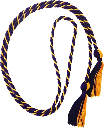 Vista 21 de Cordón de honor de graduación para graduaciones universitarias, escuela secundaria y más duradero y brillante (oro antiguo) - Paquete de 10