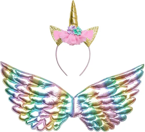 Vista 6 de Jxstar Disfraz de unicornio de flores para niñas vestido de fiesta de tutú de princesa