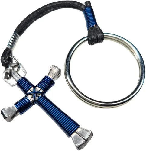 Vista 5 de Cruces de herradura - (Unicolor) Elija su color!, sin metal, V-BLK-Neck