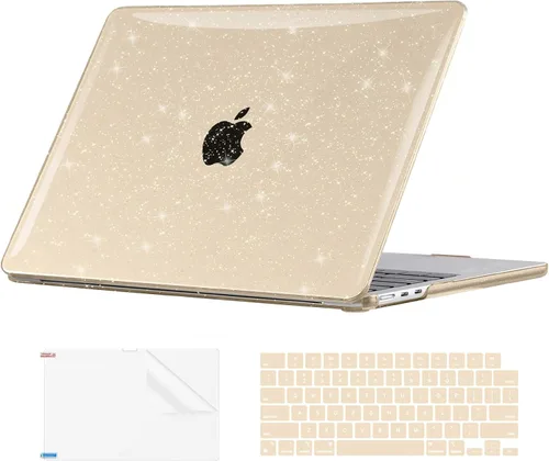 Vista 22 de EooCoo - Funda para MacBook Air de 15 pulgadas M5 M4 M3 M2 2026-2023, color negro cristal Easy to Install, Sturdy, Plastic Hard Shell Case &