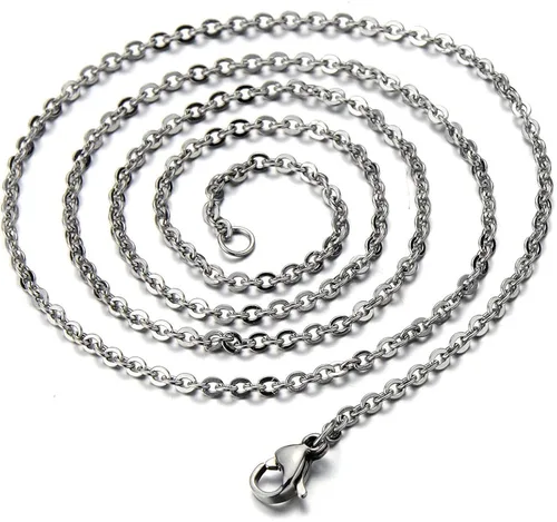 Vista 4 de COOLSTEELANDBEYOND Hamsa - Collar colgante de mano de Fátima de acero inoxidable con cadena de 20 pulgadas