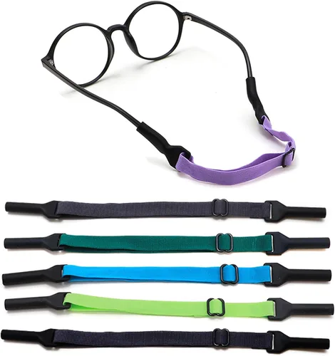 Vista 8 de Correa ajustable para lentes para niños, 5 correas sin cola, correa de soporte para lentes para niños y niñas