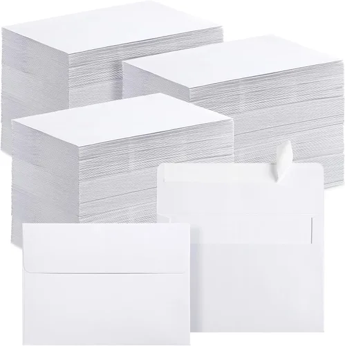 Vista 18 de Fainne Sobres blancos autoadhesivos a granel, A2 5.75 x 4.375 pulgadas, 500