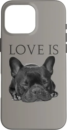 Vista 19 de Funda para iPhone 16 Bulldog Francés para teléfono Frenchie Mom Dad Dog Pet Love Case