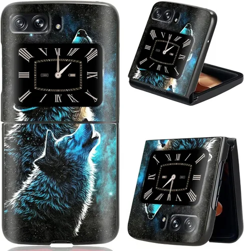 Vista 28 de Rossy Funda para Motorola RAZR 5G, para Moto RAZR 5G, funda delgada y ligera de policarbonato duro a prueba de golpes para Motorola Moto RAZR 5G