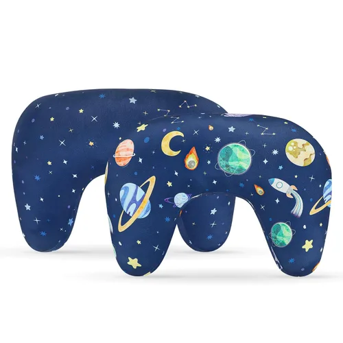 Vista 9 de Pea Pod Fundas de almohada de lactancia, paquete de 2 fundas suaves y adorables para almohadas de lactancia, cómodas fundas elásticas para almohadas