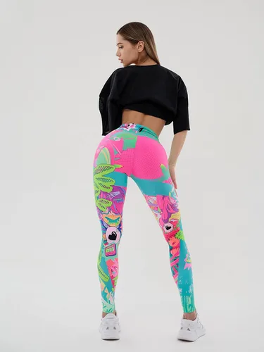 Vista 4 de Bona Fide Leggings clásicos de alta calidad para mujer con diseño único y levantamiento de glúteos, cómodos leggings de entrenamiento