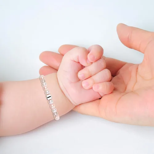 Vista 3 de Sereney Regalos de cumpleaños para niñas, pulseras de cuentas hechas a mano rosa para adolescentes
