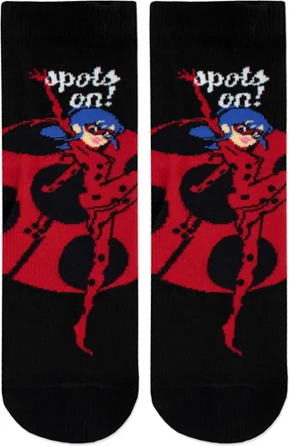 Vista 3 de Miraculous Ladybug Girls' Lady Bug Socks Pack of 3