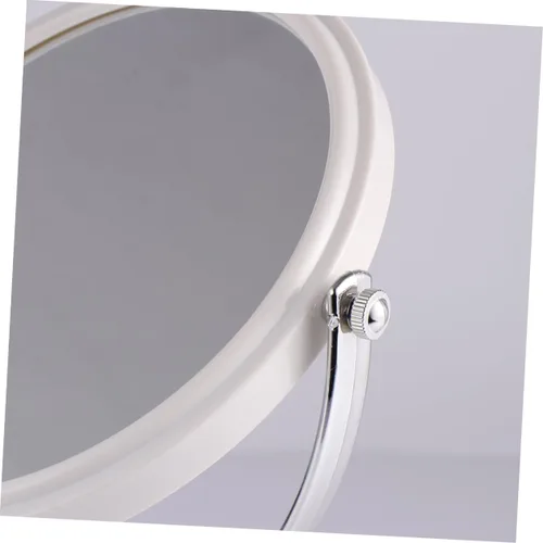 Vista 8 de FRCOLOR 6 espejos de mano de maquillaje de doble cara para girar blanco de doble cara