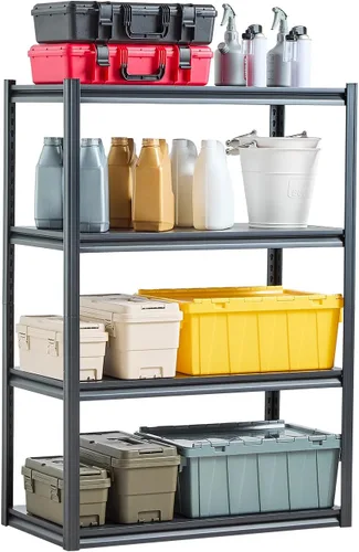 Vista 14 de VEVOR Storage Shelves, 5-Tier Adjustable, 2000 lbs Capacity, Heavy Duty Garage Storage Shelving Unit, Metal Utility Rack Shelf, for Kitchen Pantry