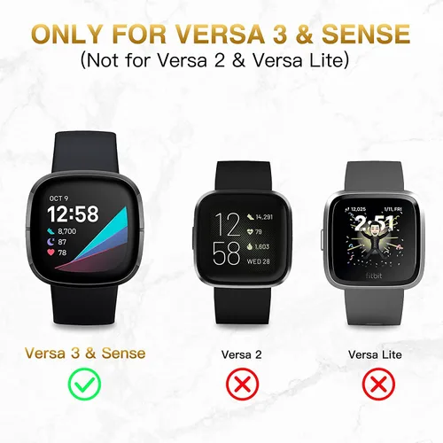 Vista 3 de Cable Cargador Compatible con Reloj Inteligente Fitbit Versa 4 / Sense/Versa 3 / Sense 2, Cable Soporte Base Cuna de Carga USB de Repuesto (3.3 pies)