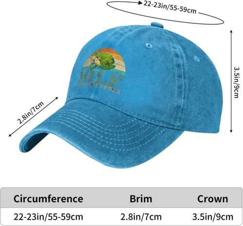 Vista 27 de Sombrero de ranas Hombre I Love Frogs Sombrero Hombres Gorra de béisbol Gorras ajustables