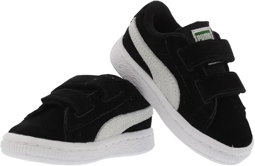 Vista 7 de PUMA Tenis unisex de gamuza con 2 correas para niño, NegroBlanco