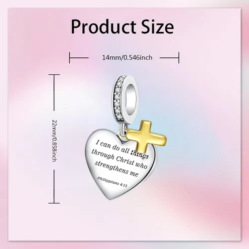 Vista 6 de Alstade Dije de cumpleaños de moda con forma de corazón, colgante de plata de ley 925, compatible con pulseras y collar, dije de joyería, regalo