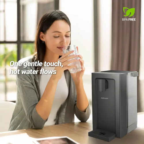 Vista 6 de AIRHOP Dispensador de Agua Caliente Instantáneo, Dispensador de Agua de Encimera de Calentamiento Rápido con Seguros para Niños, Dispensador de 5