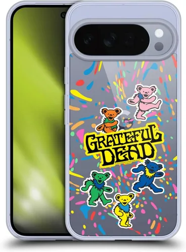 Vista 225 de Head Case Designs Funda de gel con licencia oficial de Grateful Dead Bear Trends [protección de grado militar] compatible con Google Pixel 3