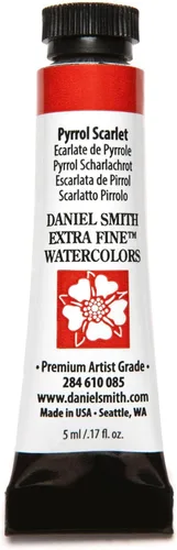 Vista 32 de DANIEL SMITH Pintura acuarela extrafina, tubo de 5 ml, rojo alizarina, 284610004