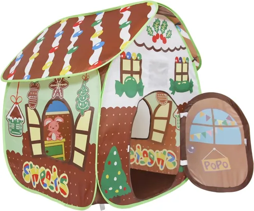 Vista 8 de Tienda de juguetes para niños en interiores y exteriores. Tienda de juguetes, castillo de princesa y príncipe. Los niños juegan en una tienda