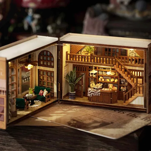 Vista 7 de Kit de casa en miniatura con muebles, mini cubo abierto y cerrado