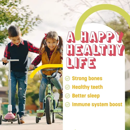 Vista 5 de GreenPeach Calcio líquido para niños, suplemento de magnesio, D3 y zinc, citrato de calcio y vitamina D3 jarabe calmante para niños, sin azúcar, sin