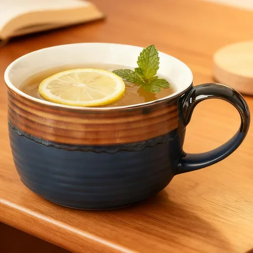 Vista 20 de Disoza Taza de Café Grande Violeta de 24 Onzas Taza de Sopa de Gran Tamaño Porcelana 700 ML Taza de Té XXL Cuencos de Cereales Taza de Sopa Ramen