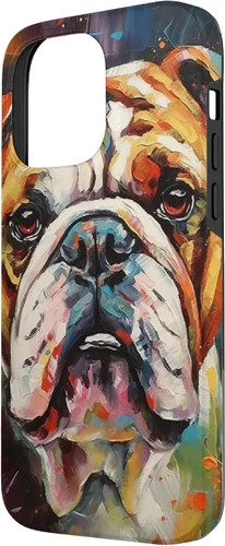 Vista 2 de Funda para iPhone 14 Pro Max English Bulldog Pet Paw Men Women Dog Lover