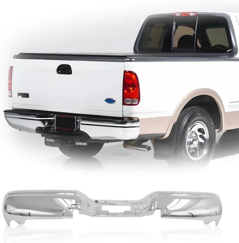 Vista 11 de CarPartsDepot Nuevo Parachoques Delantero de Acero Cromado Compatible con Ford 1967-1977 F-100 F-250 F-350 1975-1977 F-150 F-500 Se Ajusta