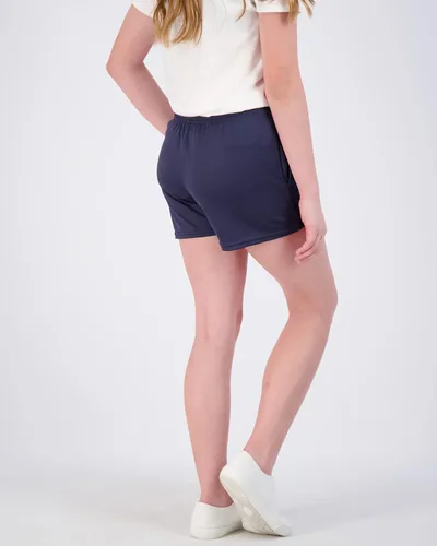 Vista 3 de Real Essentials Paquete de 4 pantalones cortos deportivos de malla para niñas con bolsillos